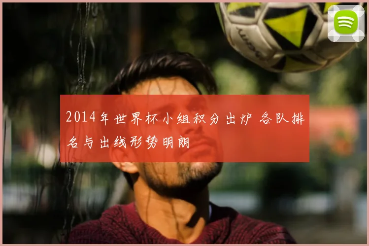 2014年世界杯小组积分出炉 各队排名与出线形势明朗