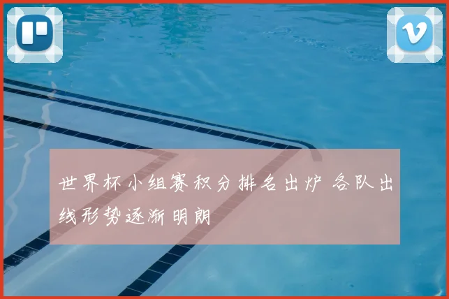 世界杯小组赛积分排名出炉 各队出线形势逐渐明朗
